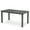 Dark Gray, variant on [Only 1 Table,Chairs not Included] Dycanpo 6-Person Outdoor Dining Table, Weather-Resistant Rectangle Patio Table, 60x32x30in, Black