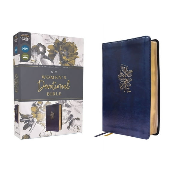 Niv, Women's Devotional Bible (by Women, for Women), Leathersoft, Navy, Comfort Print, (Hardcover)