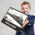 Flooyes Electric Train Set for Boys Metal Alloy Model Trains with