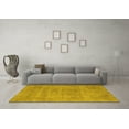 thumbnail image 3 of Ahgly Company Machine Washable Indoor Rectangle Oriental Yellow Industrial Area Rugs, 5' x 7', 3 of 4