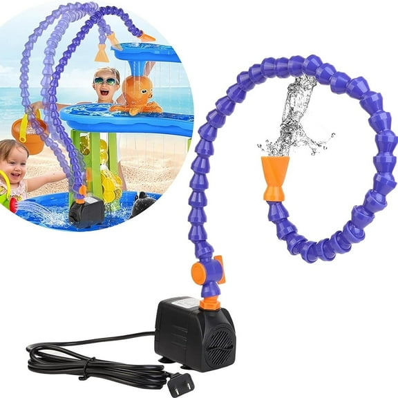 KISPATTI Adjustable Kids 25 W Water Table Pump with Tube, ABS