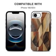thumbnail image 5 of Oil Painting Abstract Geometric Brown Style Leather Wallet Case for iPhone 16 Pro Max 16E 16SE4 16PRO Wallet Case Card Holder Flip, 5 of 7