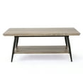 MidCentury Modern Coffee Table with Storage Shelf 43 Inch Wide