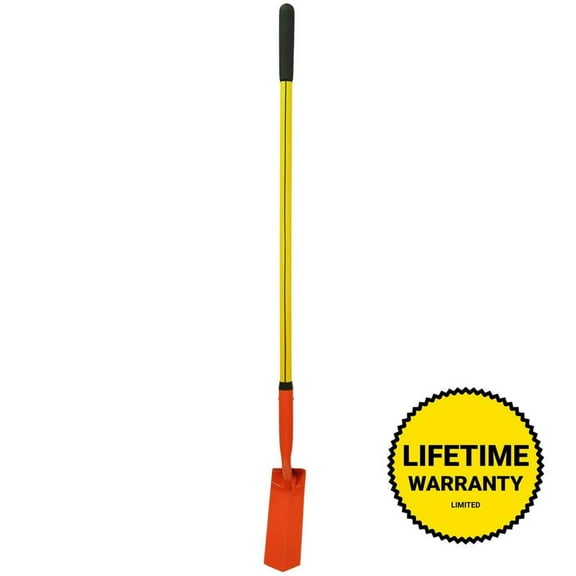 48 in. Classic Fiberglass Trenching Shovel with Heavy-Duty V-Type Steel Blade and Cushion Grip Handle