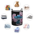thumbnail image 7 of Cauagu Blue Lipped Pit Viper And Three Pink Roses for Laundry Basket,Collapsible Organizer Basket for Storage Bin Toy Bins Gift Baskets Bedroom Clothes Children Nursery Hamper -Small, 7 of 7