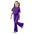 thumbnail image 3 of Y-Sunset Girls 2 Piece Outfit, Short Sleeve Shirt and Leggings Set with a Cute Print, Stretchy Fit and all-day Comfort for School, Play and Casual Wear, 3 of 7