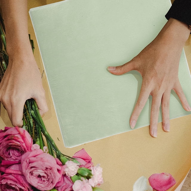 PENIKOKO Light Green Tissue Paper Bulk for Wrapping and Floral Arrangement Protection