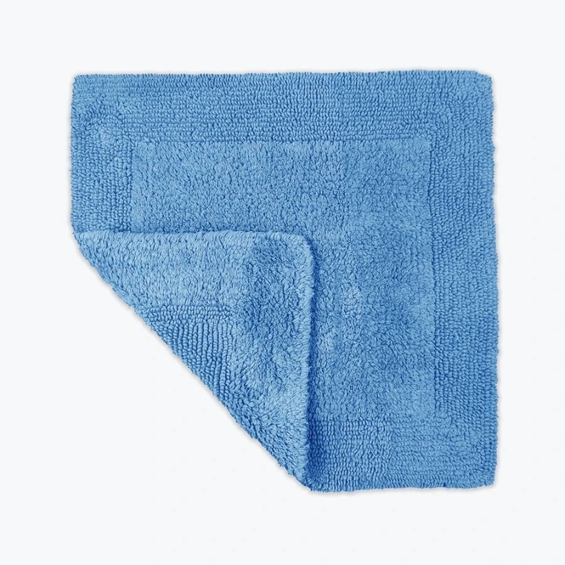 Elegance Reversible Square Bath Mat - 100% Cotton