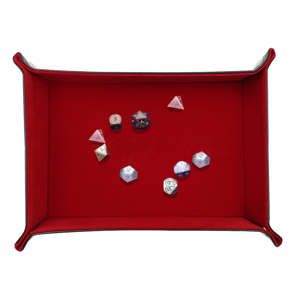 Gobestart Dice Tray Portable Folding Dice Rolling Tray for use as Game
