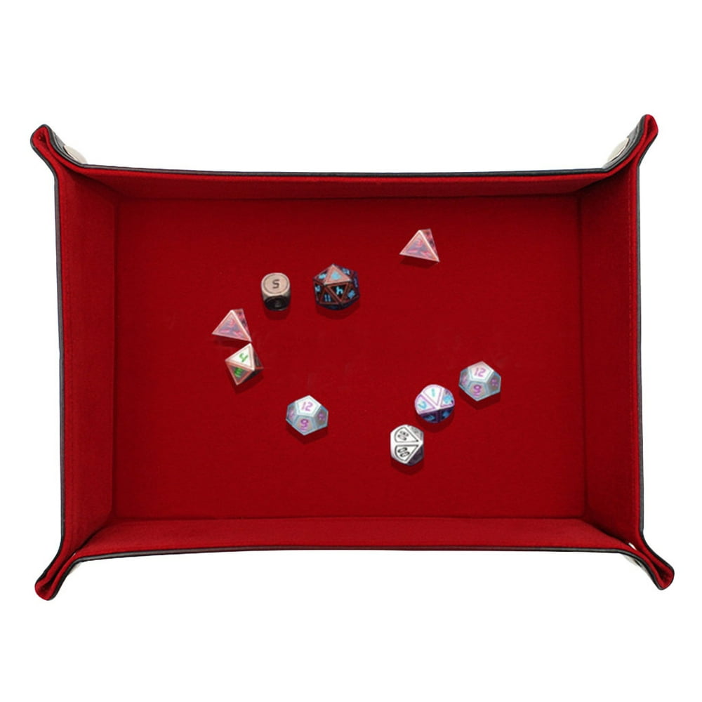 Gobestart Dice Tray Portable Folding Dice Rolling Tray for use as Game