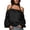 Black, variant on off Shoulder Tops for Women, Yigetop Women's Satin Blouse off Shoulder Solid Ruffled Elegant Retro Western Shirt Top Elegant Tops for Women Black XL
