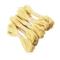 thumbnail image 1 of GUOOL 10 Bundles Gift Jute Tag Jute Burlap Ribbon Twine Rope Cord String DIY Yellow, 1 of 5