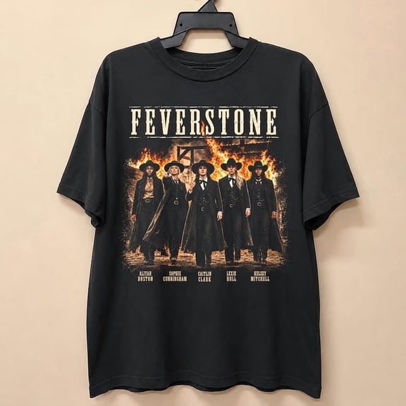 FeverStone Vintage T-Shirt, Funny Basketball Graphic Tee, Sophie & Caitlin Fan Shirt, Retro Western Style