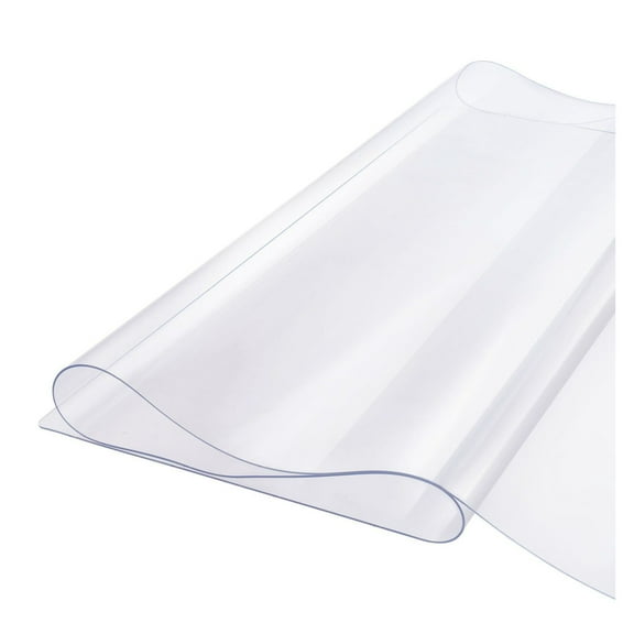 PVC Table Protector 42x96 Inch Clear Plastic Desk Cover 1.5mm Thick - Heavy Duty, Waterproof Dining Table Cover for Kitchen, Desk, Office - Protect Furniture