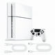 thumbnail image 1 of Sony Playstation 4 PS4 Console Original 500GB with Retrofam Controller, White (Refurbished), 1 of 5