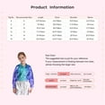thumbnail image 7 of TiaoBug Kids Shiny Metallic Bomber Jacket Boys Girls Motorcycle Baseball Long Sleeve Zip Up Coats Black 14, 7 of 7