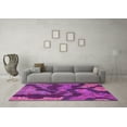 thumbnail image 3 of Ahgly Company Indoor Round Abstract Pink Modern Area Rugs, 6' Round, 3 of 4