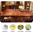thumbnail image 2 of Mantel rectangular transparente de PVC de vidrio suave, protector de mesa de 1,5 mm, mantel impermeable/a prueba de aceite, para mesas de café, escritorio, tapetes antideslizantes 90x160cm/35x63in, 2 of 4