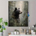 thumbnail image 4 of Forest Majestic Bear Canvas Print Home Man Cave Cabin Living Room Wall Decor, 4 of 8
