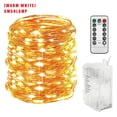 thumbnail image 1 of Cadena de luz LED a prueba de agua Oficina en casa Control remoto decorativo Temporizador Cadena de lámpara 5m 50LEDs Blanco cálido Noticed HA001502-02, 1 of 6