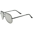 thumbnail image 4 of zeroUV - Classic Metal Frame Spring Hinges Color Mirror Lens Aviator Sunglasses - 58mm, 4 of 5
