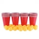 thumbnail image 1 of El juego de Beer Pong incluye 24 vasos rojos y pelotas de ping pong, juguete para fiestas y pub, 1 of 5
