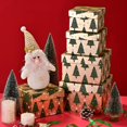 thumbnail image 2 of Cajas de regalo PAPER FAIR con forma de árbol de Navidad, juego de láminas doradas, 5 unidades, 2 of 7