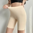 thumbnail image 2 of Leey-World Womens Shorts Under Dresses Underwear Boxer Briefs Boy-shorts, Organic Cotton Lining, Hi-Waisted & Heavy Flow Beige,L, 2 of 9