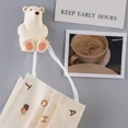 thumbnail image 3 of Soporte para cepillo de dientes de pared con forma de oso polar de dibujos animados adorable y creativo, con ventosa, no se cae fácilmente, accesorios de baño, 3 of 6