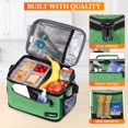 thumbnail image 6 of OPUX Insulated Lunch Bag for Men Women, Leakproof Kids Lunch Box, Green, 6 of 8