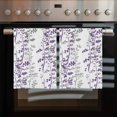 thumbnail image 2 of Purple Grey Botanical Kitchen Towels Set of 4, Water Absorbent Dish Towel, Spring Floral Summer Farmhouse Decorative Hand Towels - Quick Drying Cloth for Cooking Baking, 18x28 Inch, 2 of 8