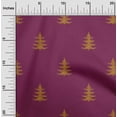 thumbnail image 1 of oneOone Viscose Chiffon Fabric Christmas Tree Ikat Decor Fabric Printed BTY 42 Inch Wide, 1 of 1