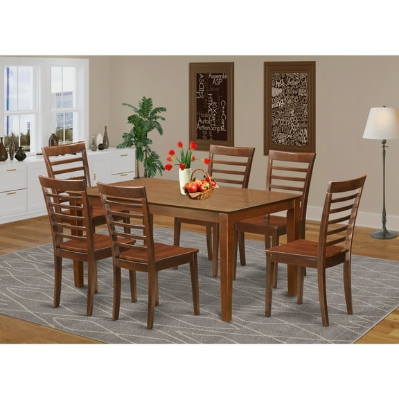 Dining Table Set with Chairs - Modern Kitchen Table & Chairs Set - Wood Dining Room Furniture