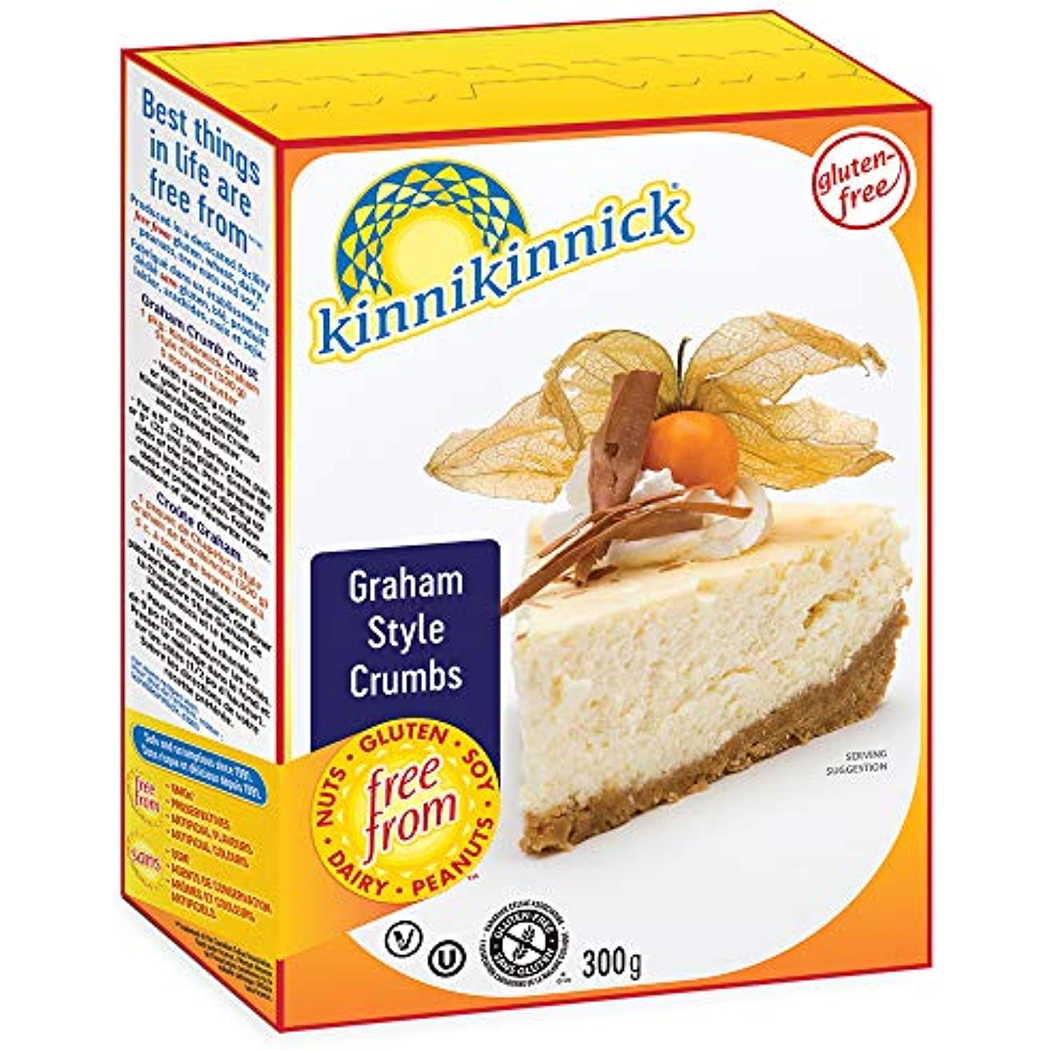 Kinnikinnick Gluten Free Graham Style Crumbs, 10.5 Ounce