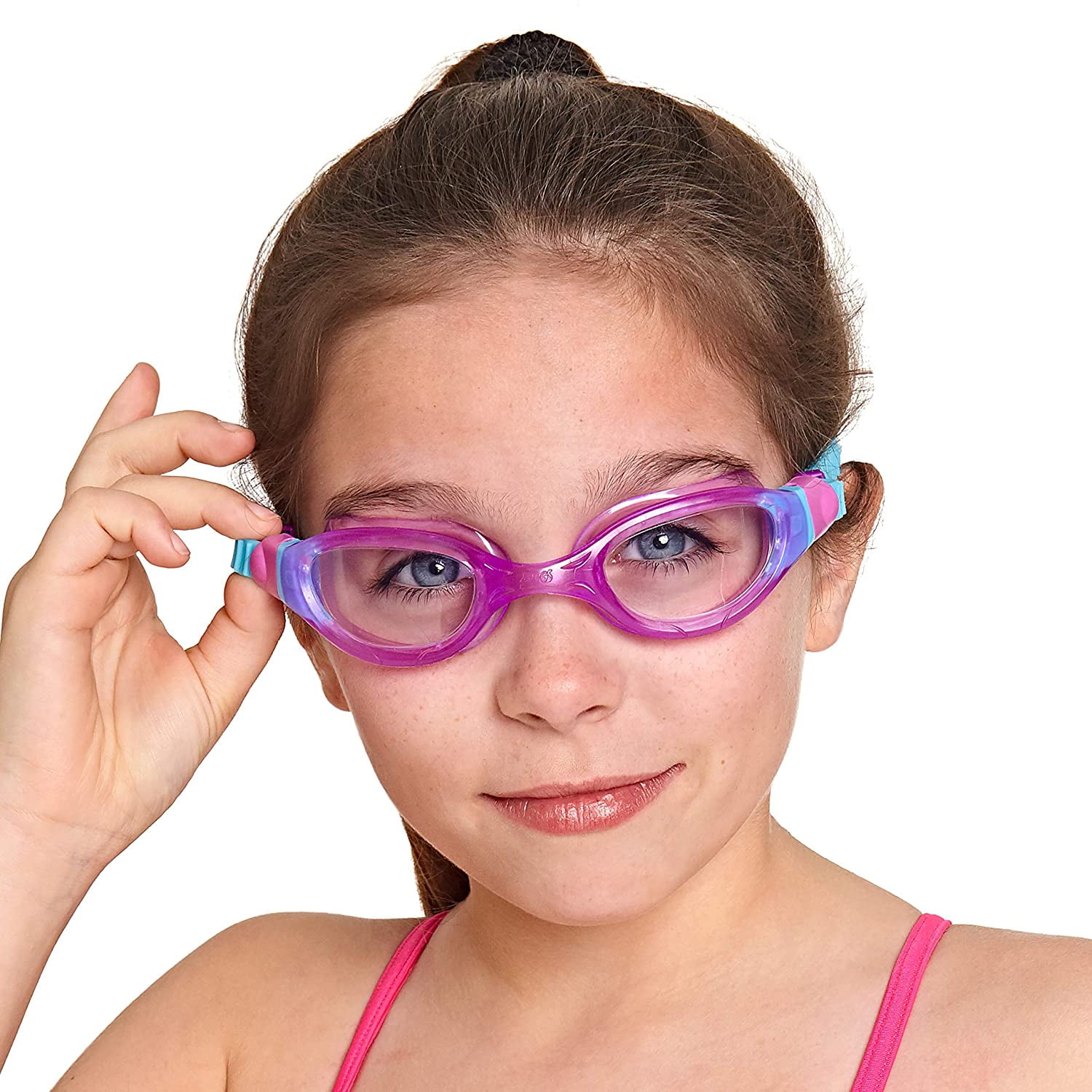 Zoggs Phantom 2.0 Junior Swimming Goggles UV Anti-fog Purple/Blue/Clear 