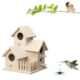 thumbnail image 1 of Fridja Nid d'Oiseau Maison de Nid Maison d'Oiseau Boîte à Oiseaux Boîte en Bois, 1 of 9