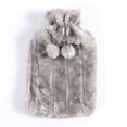 thumbnail image 5 of 2L Explosion Proof Plush Cold-proof Removable Hot Water Bottle Cover Winter Protective Case Faux Fur Fleece Heat Preservation Covers BLUE, 5 of 8