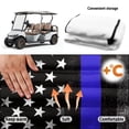 thumbnail image 5 of Bulopur American Flag Golf Cart Seat Covers for 2-Person Seats Waterproof Golf Cart Seat Towel Blanket Compatible with EZGO, Yamaha, Club Car, 5 of 8