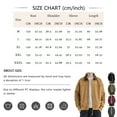 thumbnail image 3 of Men's Solid Color Outdoor Sports Casual Jacket with Pocket & Zipper, Green, Size XXXL, 3 of 5