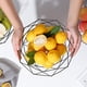 thumbnail image 4 of Cesta de frutas frutero de metal moderna cesta decorativa escandinava en negro mate 26x26x9cm con gran capacidad, 4 of 6