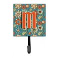 thumbnail image 1 of Lettre M Fleurs Rétro Bleu Laisse et Porte-Clés, 1 of 1