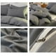 thumbnail image 5 of Juego De Cama De Fibra Juego de cama de 4 piezas de algodón lavado, gris, 180x220 cm. Sábanas suaves y transpirables para mayor comodidad en dormitorios Rkxzt, 5 of 6