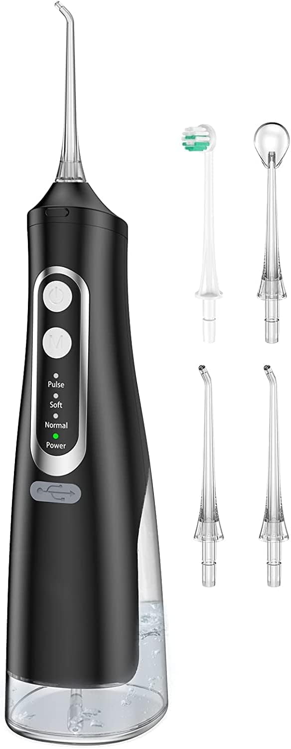 BURST Cordless Water Flosser with Classic Flosser Tip, White