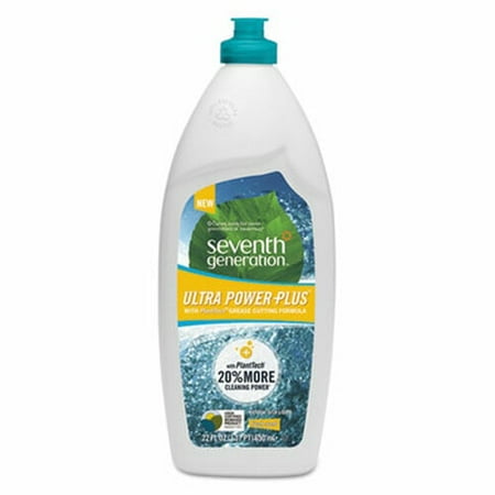 Seventh Generation Natural Dishwashing Liquid Ultra Power Plus Fresh Citrus 22 oz Bottle 12 CT (SEV22928CT)
