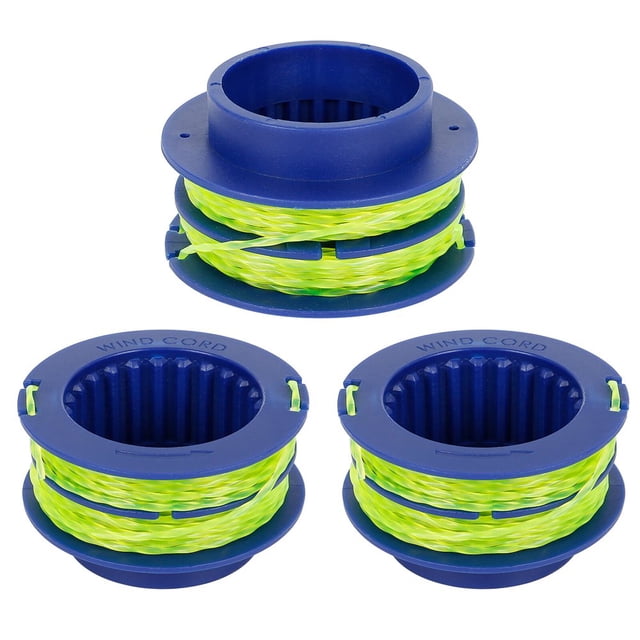 HLONK 124-03 Spooled Trimmer Line 0.080-in 16Ft Compatible with Kobalt 24-Volt Max Weed Wacker String Trimmer Dual-line Spool Replacement for Kobalt Weed Eater String Change spool for