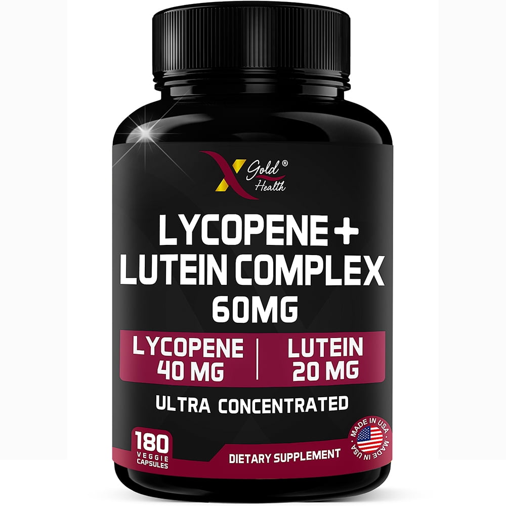 Lycopene + Lutein Supplement 60mg 2in1 UltraConcentrated Health