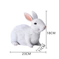 thumbnail image 2 of Easter White Rabbit Table Ornament Cute Charming Decor Lightweight For Living Room Garden Supply, 2 of 2