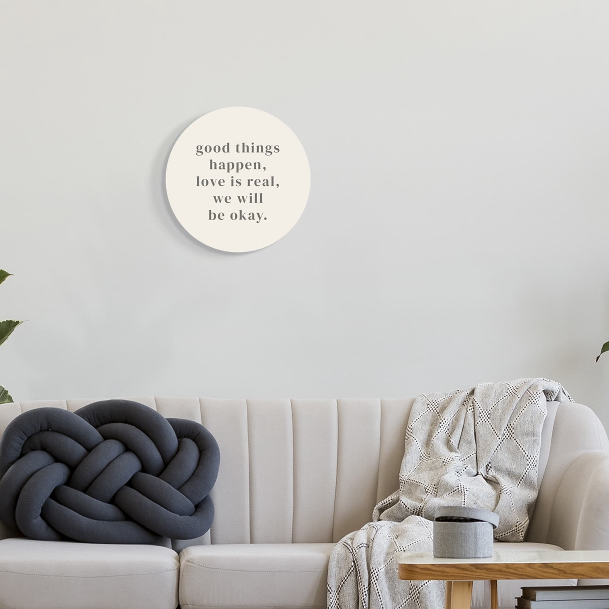 Stupell Industries We Will Be Okay Hopeful Encouragement Phrase Text Graphic Art Unframed Art Print Wall Art, Design by Daphne Polselli