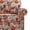 Floral Beige, variant on DREAMSIDEA Square Accent Chair Upholstered Striped Armchair for Living Room with Wood Legs & Wide Seat, Light Gray White