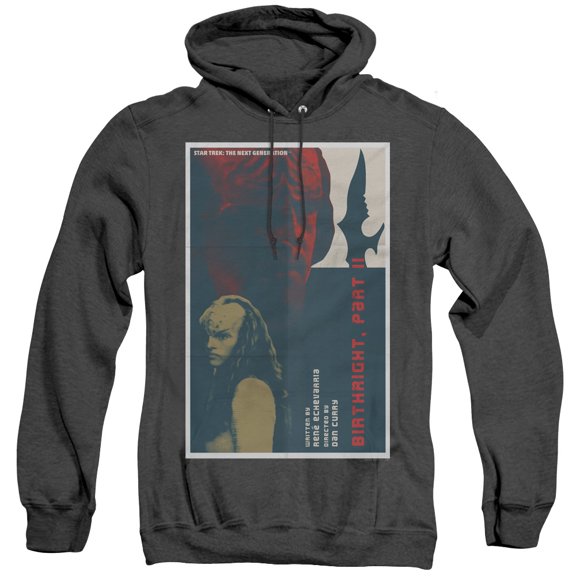 Star Trek Tng Season 6 Episode 17 Adult Heather Hoodie Sweatshirt Black